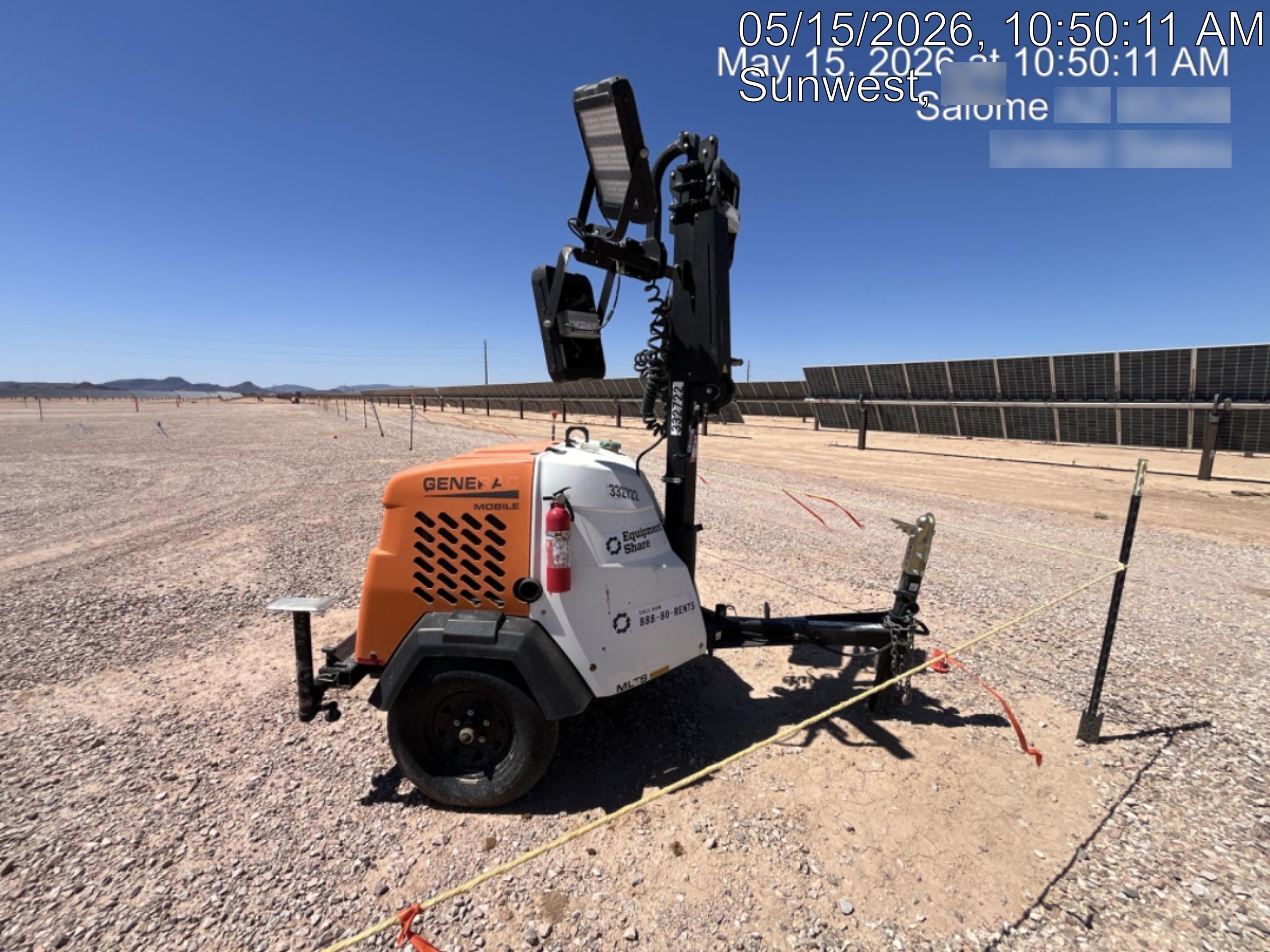 2023 Generac MLT2 Diesel, Flex Switch 120V Input, Powerzone Controller, (4) 320W LED Lights, 4kW Generator, 39.9 Gal Fuel Tank, 2" Ball, T3