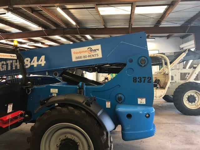 2018 Genie GTH-844 Genie GTH-844D w/Open ROPS, FF Tires, Work Light/Beacon, 60" Carriage and Forks