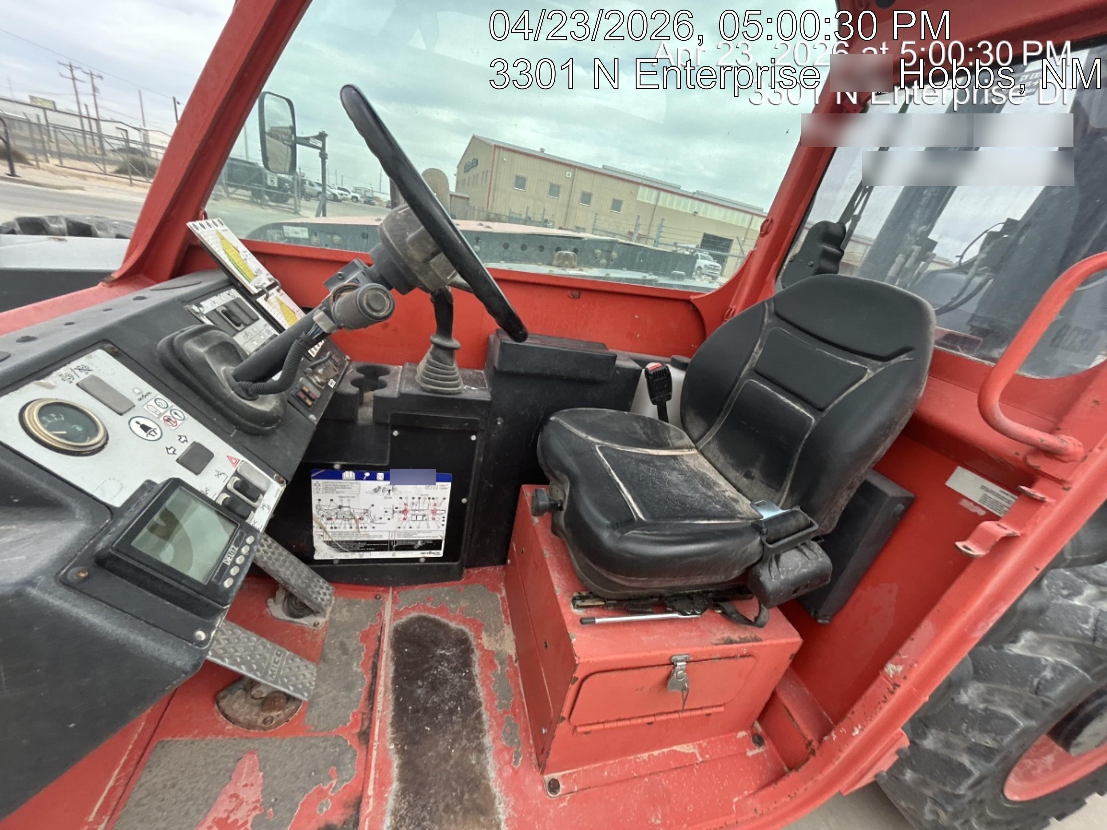 2018 Skyjack SJ1056 TH Skyjack 1056 TH Telehandler w/Open ROPS, Work Lights/Beacon, Solid Tires, 60" Carriage and Forks
