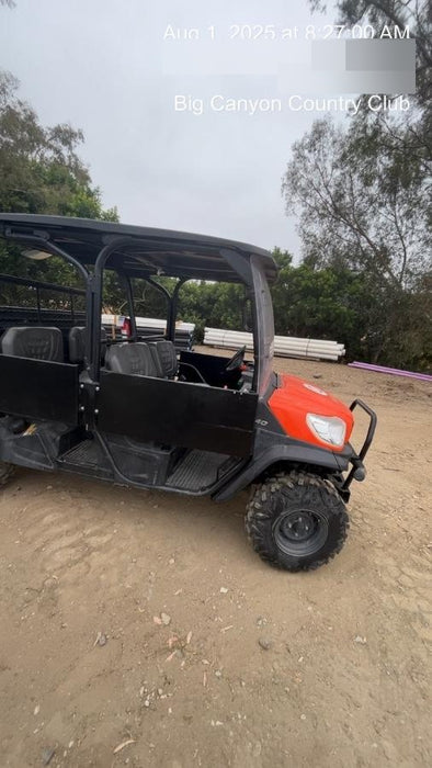 2021 Kubota RTV-X1140W-H Plastic Canopy, Windshield Acrylic Clear, LED Strobe Light, Wire Harness Kit, Back up Alarm