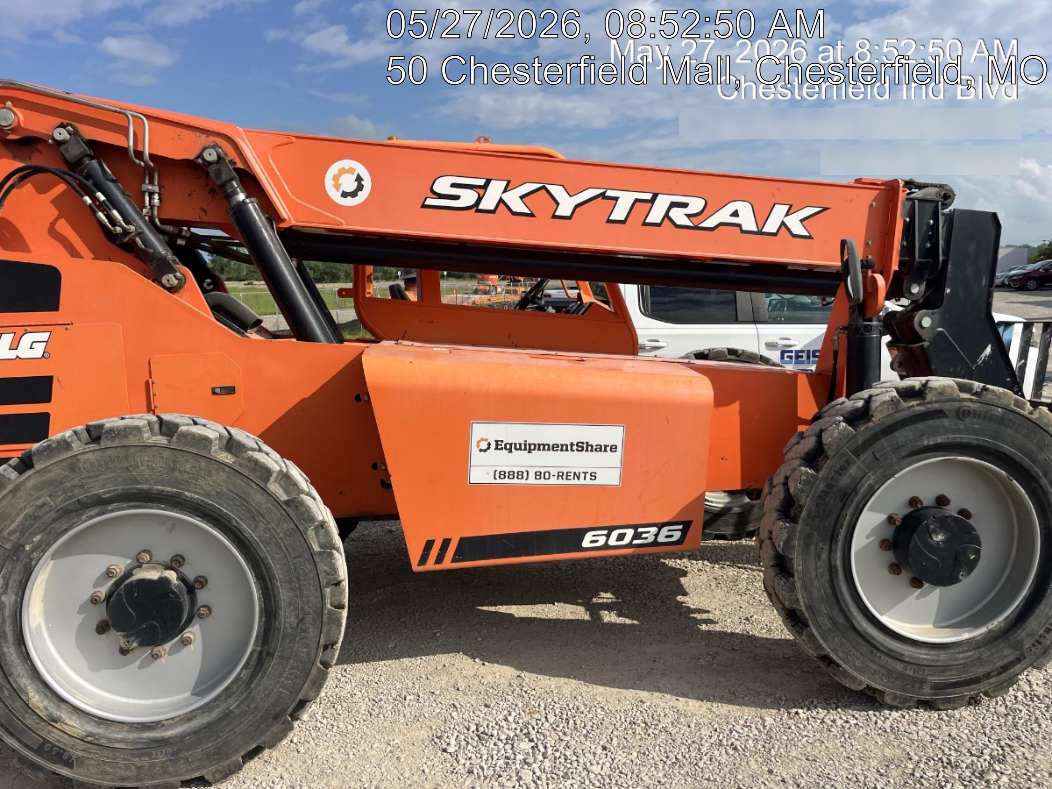 2019 Skytrak 6036 Canopy, Solid Tires, LED Work Lights, Beacon 50" Carriage, 48" Pallet Forks
