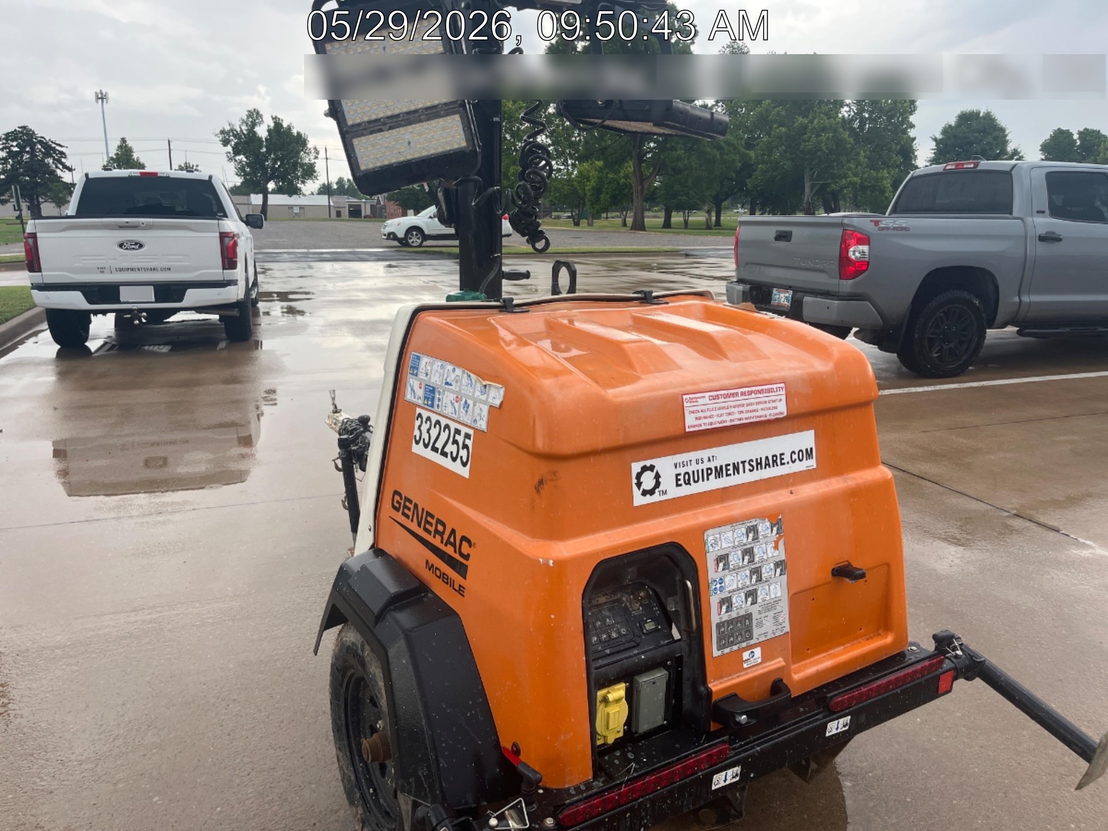 2023 Generac MLT2 Diesel, Flex Switch 120V Input, Powerzone Controller, (4) 320W LED Lights, 4kW Generator, 39.9 Gal Fuel Tank, 2" Ball, T3