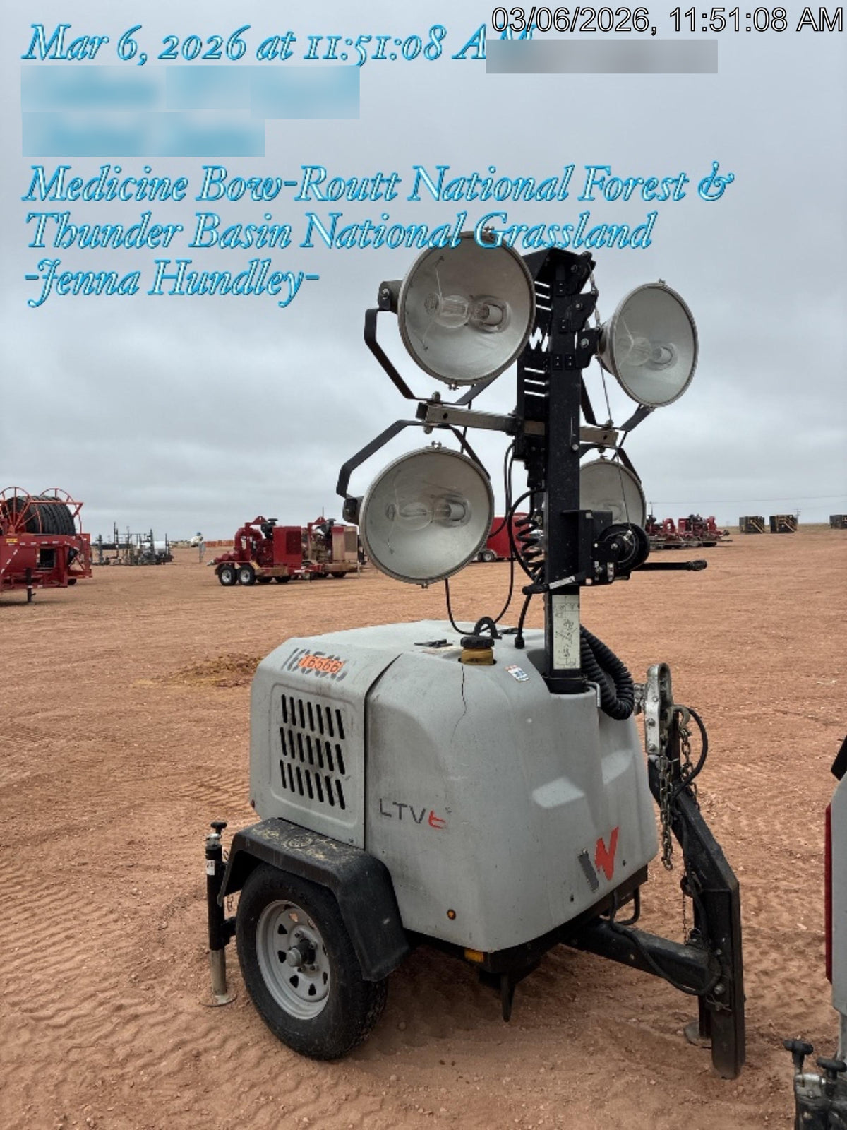 2018 Wacker Neuson LTV6L-MH Wacker Neuson LTV6L Mobile Light Tower w/Fuel Level Sensor Installed