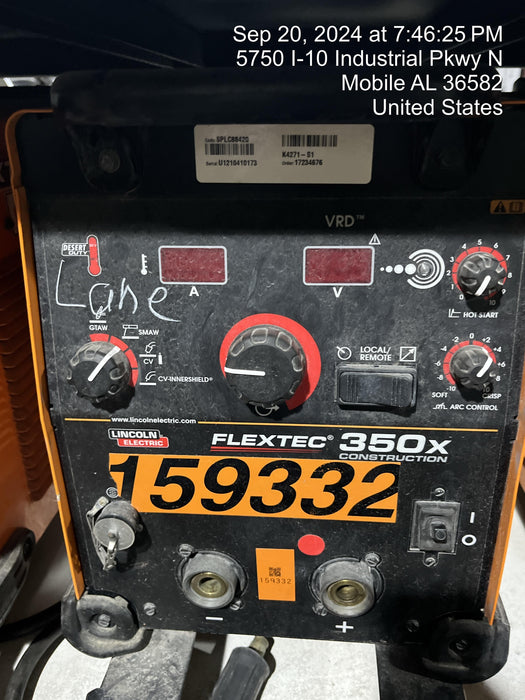 2021 LINCOLN ELECTRIC FLEXTEC 350X