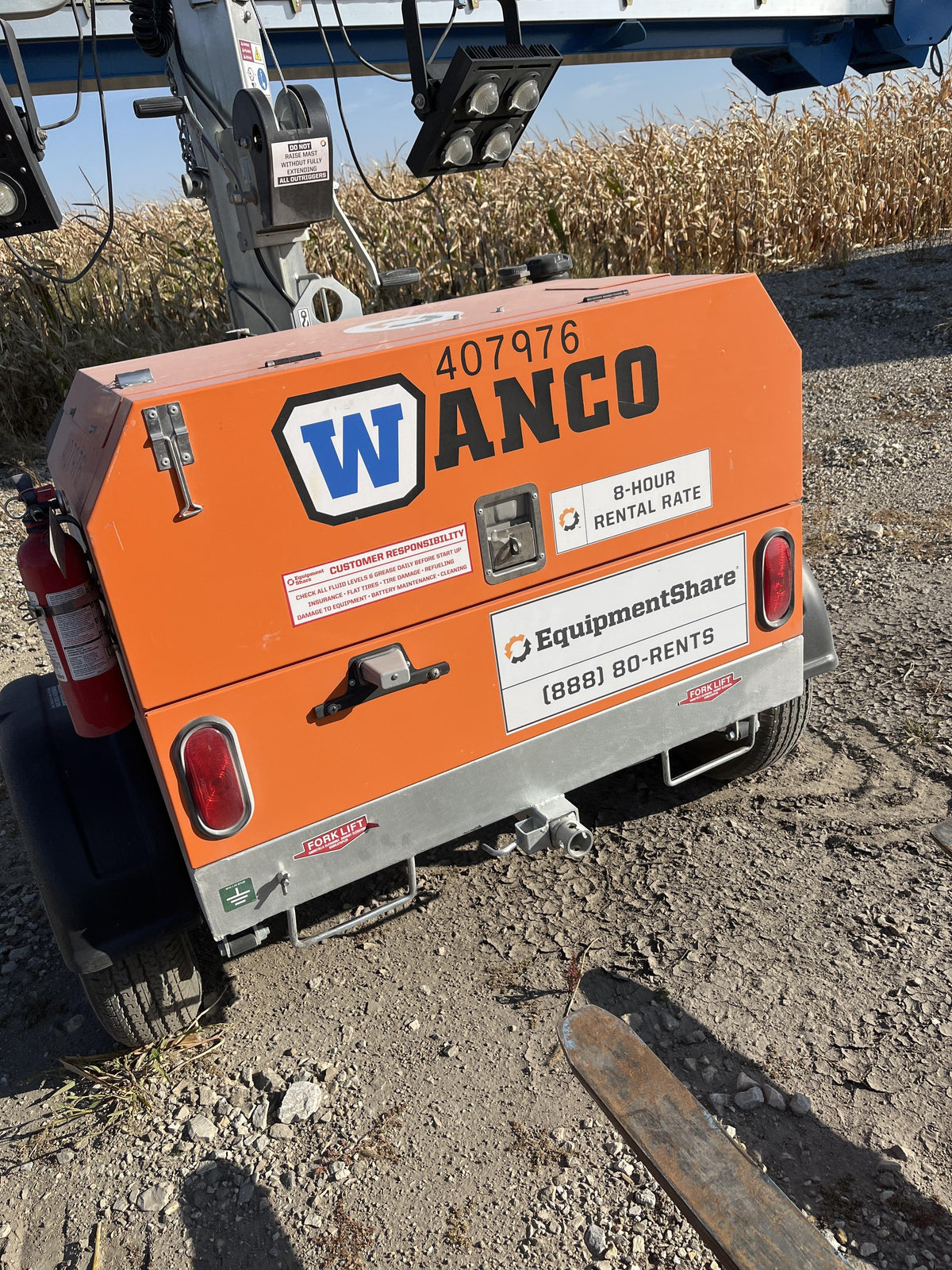 2024 Wanco WLTT-4MM4K Diesel, Deep Sea Controller, Shore Power Plug, Auto Start, (4) 350W LED Floodlights, 4kW Generator, 60 Gal Fuel Tank, 2" Ball, T3