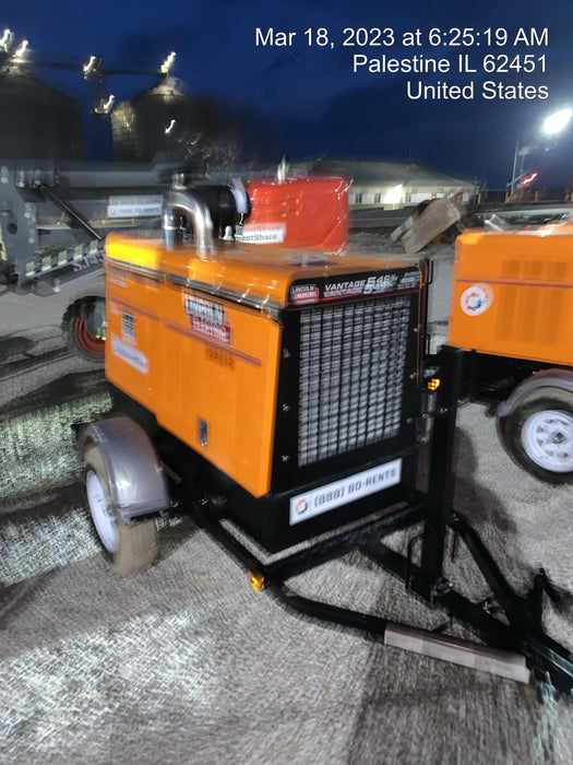 2022 Lincoln Electric Vantage 549X Crosslink Technology, Trailer Mounted, ES Decals, T3