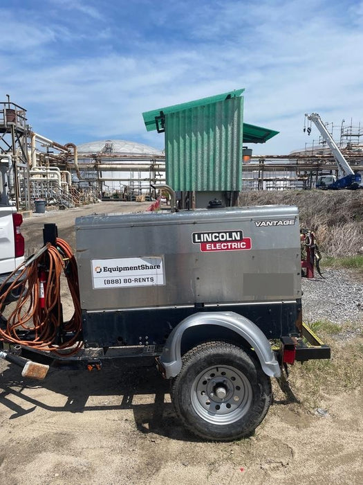 2019 Lincoln Electric Vantage 322 Lincoln Vantage 322 Welder w/Trailer, Light Kit, Cable Rack