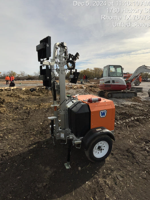 2024 Wanco WLTT-4MM4K Diesel, Deep Sea Controller, Shore Power Plug, Auto Start, (4) 350W LED Floodlights, 4kW Generator, 60 Gal Fuel Tank, 2" Ball, T3