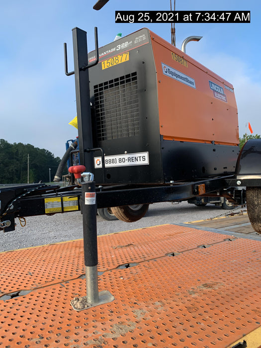 2021 Lincoln Electric Vantage 322 Vantage 322 Ready Pak 3 w/ Telematics & Decals, ORANGE (includes trailer, cable rack, fender light kit)