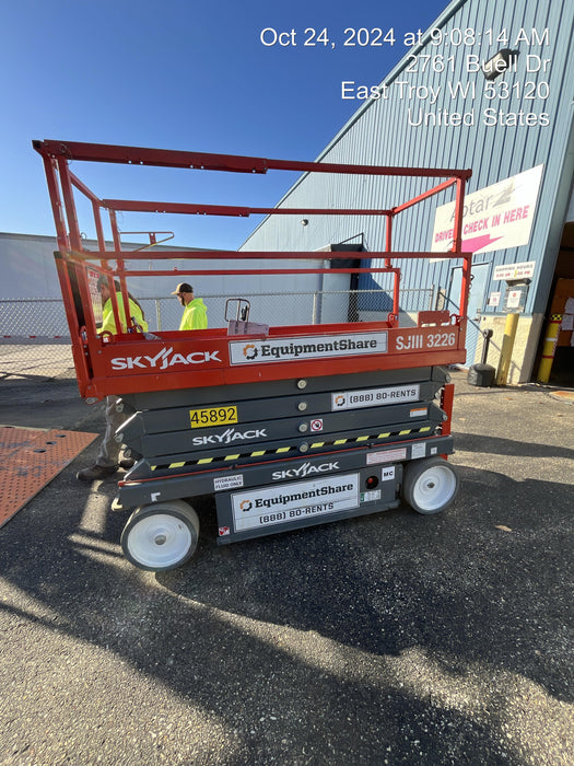 2019 Skyjack SJIII-3226 Standard Options, Trojan Batteries