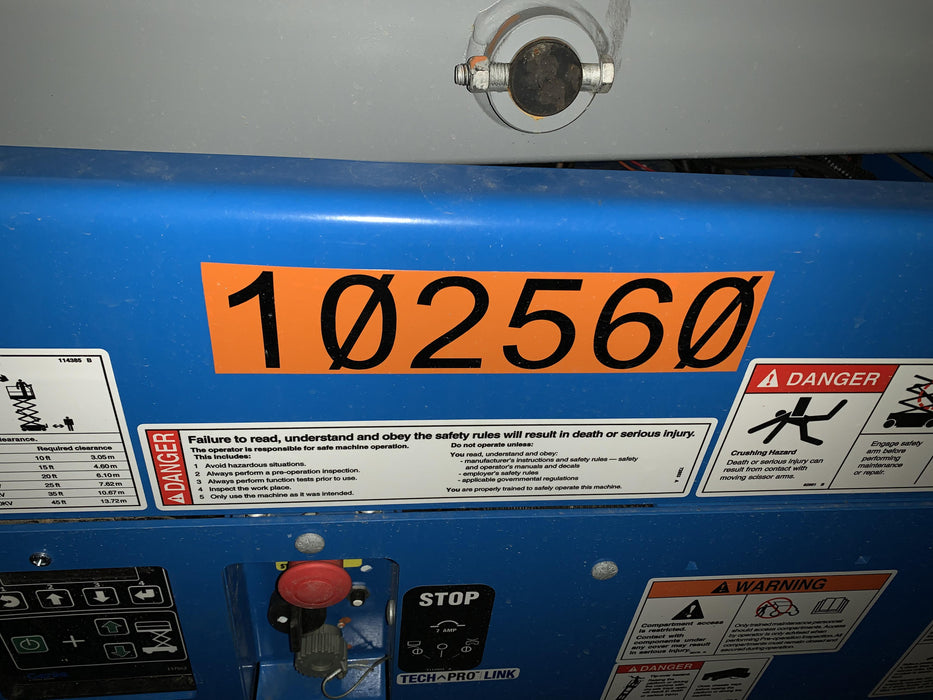 2020 Genie GS-1930 Solid Non Marking Tires, Beacon, Folding rails with half height swing gate, 800W Inverter