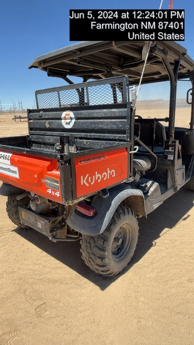 2022 Kubota RTV-X1140W-H Plastic Canopy, Windshield Acrylic Clear, LED Strobe Light, Wire Harness Kit, Back up Alarm