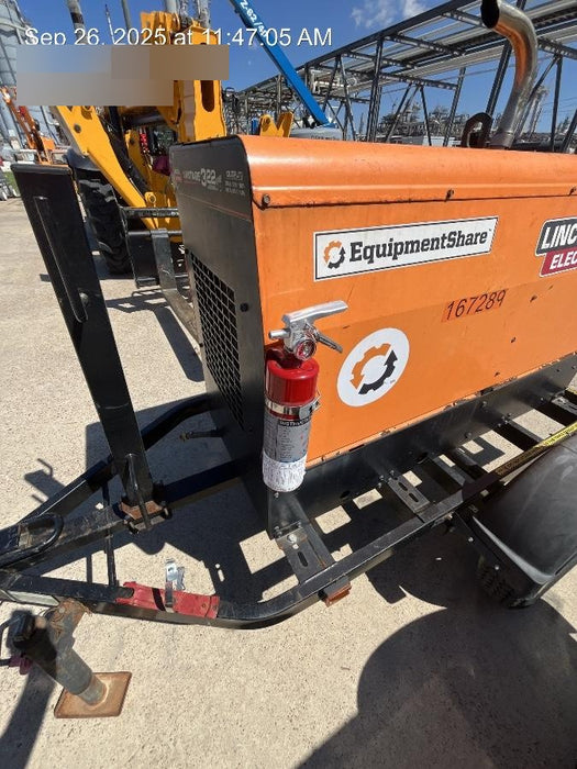 2021 Lincoln Electric Vantage 322 Vantage 322 Ready Pak 3 w/ Decals, ORANGE (includes trailer, cable rack, fender light kit) NO Telematics