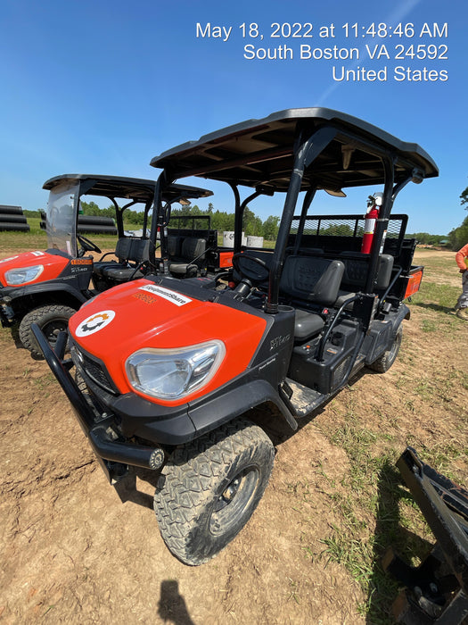 2021 Kubota RTV-X1140W-H Plastic Canopy, Windshield Acrylic Clear, LED Strobe Light, Wire Harness Kit, Back up Alarm