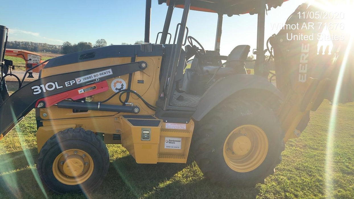 2020 John Deere 310LEP - Extendable Stick Canopy, 4WD, Extendable Stick, Pilot Controls, 2 Way Hydraulics, TAG Manual QC