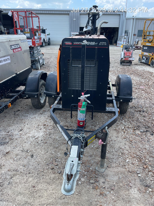 2021 Lincoln Electric Vantage 322 Vantage 322 Ready Pak 3 w/ Decals, ORANGE (includes trailer, cable rack, fender light kit) NO Telematics