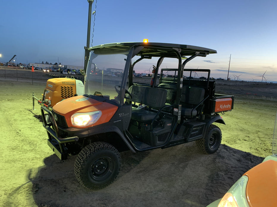 2022 Kubota RTV-X1140W-H Plastic Canopy, Windshield Acrylic Clear, LED Strobe Light, Wire Harness Kit, Back up Alarm