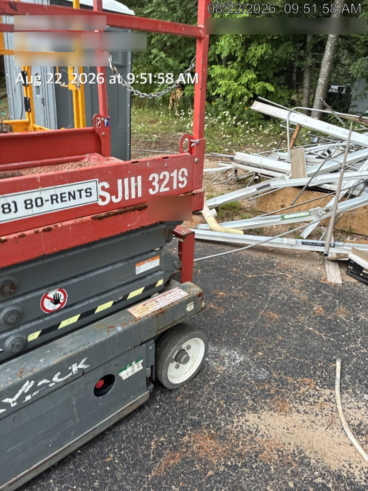 2017 Skyjack SJIII-3219 Standard Rental Specs