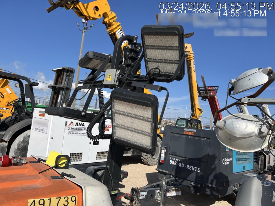 2025 Generac MLTS-4 Diesel, Mitsubishi L2E, 7.1 hp @1800 rpm, Flex Switch 120V Input, Powerzone Controller, (4) 320W LED Lights, 4kW Generator, 39.9 Gal Fuel Tank, 2" Ball, ES Decals