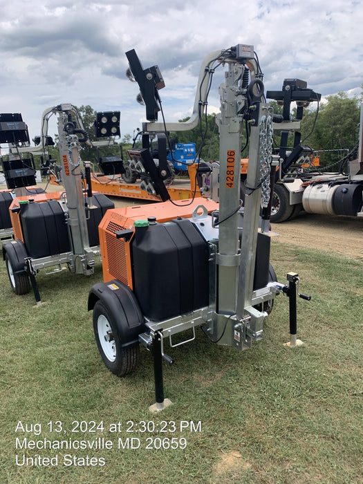 2024 Wanco WLTT-4MM4K Diesel, Deep Sea Controller, Shore Power Plug, Auto Start, (4) 350W LED Floodlights, 4kW Generator, 60 Gal Fuel Tank, 2" Ball, T3