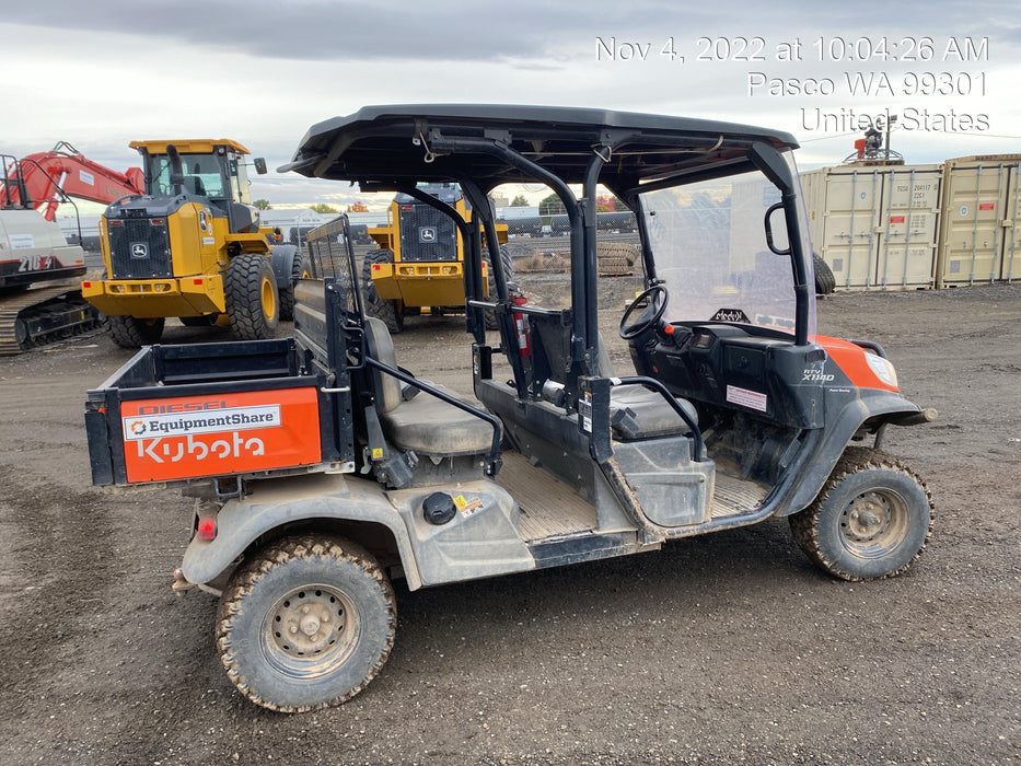 2022 Kubota RTV-X1140W-H Plastic Canopy, Windshield Acrylic Clear, LED Strobe Light, Wire Harness Kit, Back up Alarm