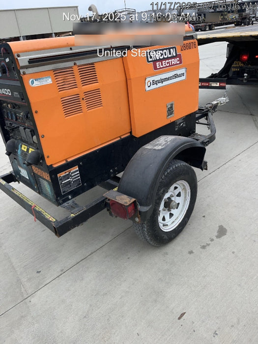 2022 Lincoln Electric LE400 Kubota V1505, Trlr, Cable Rack, Light Kit, ES Decals, T3