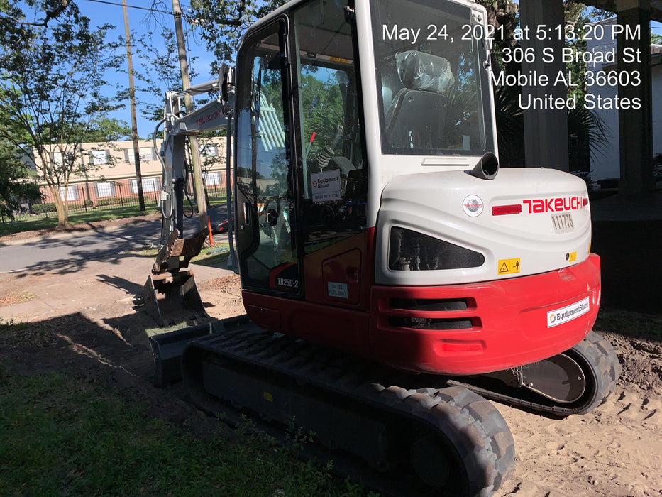 2020 Takeuchi TB250-2C Cab/Heat/Air, Rubber Tracks, Manual TAG QC