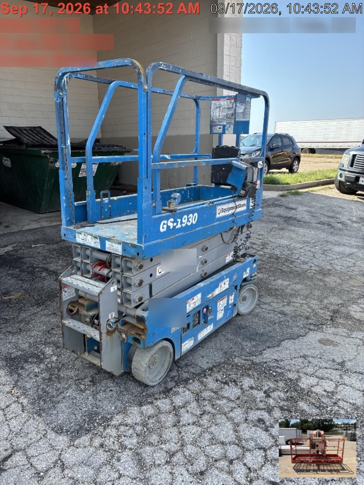 2019 Genie GS-1930 Fixed rails with chain Entry