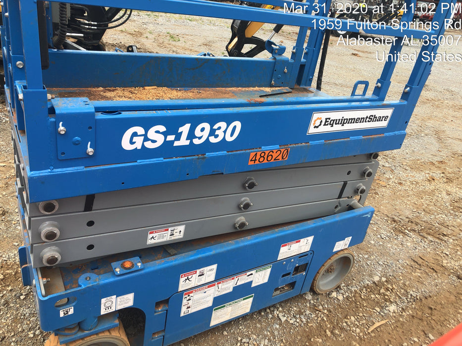 2019 Genie GS-1930 Fixed Rails with Chain Entry