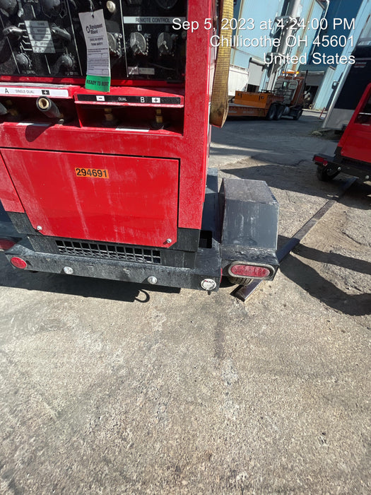 2023 Shindaiwa DGW400MDL Kubota D902 Engine, 23 HP, Dual Op Welder, Wire, Arc, Droop Stick, Tig, and CC Stick Functionality, Simulphase, 3 Phase and 1 Phase Gen Output, Single Axle NB Trlr, Slr Trckl Chrg 12V 12W, Fire Ext