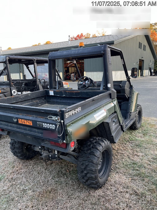 2021 Yanmar YU1000 Canopy, Steel Wheel, Poly WindShield, Beacon, Backup Alarm