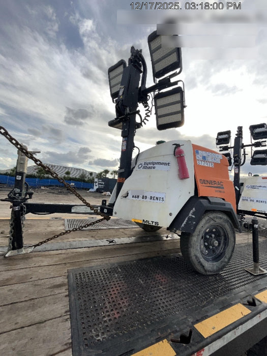 2023 Generac MLT2 Diesel, Flex Switch 120V Input, Powerzone Controller, 
(4) 320W LED Lights, 4kW Generator, 39.9 Gal Fuel Tank, 2" Ball, T3