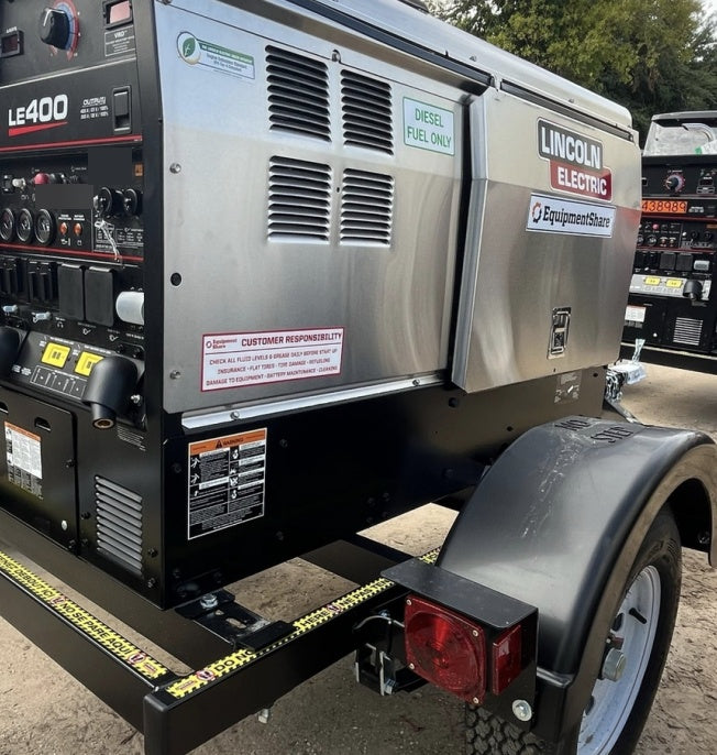2024 Lincoln Electric LE400 Kubota V1505, Trlr, Cable Rack, Light Kit, ES Decals, T3