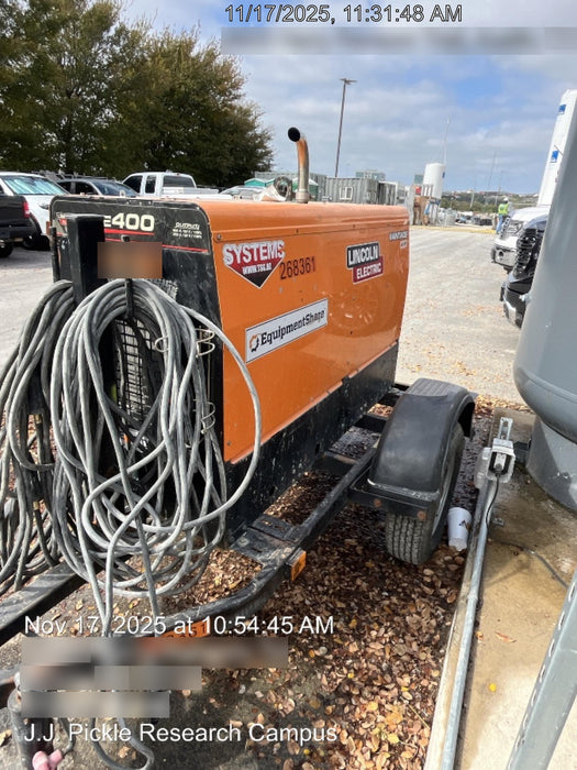 2022 Lincoln Electric LE400 Kubota V1505, Trlr, Cable Rack, Light Kit, ES Decals, T3