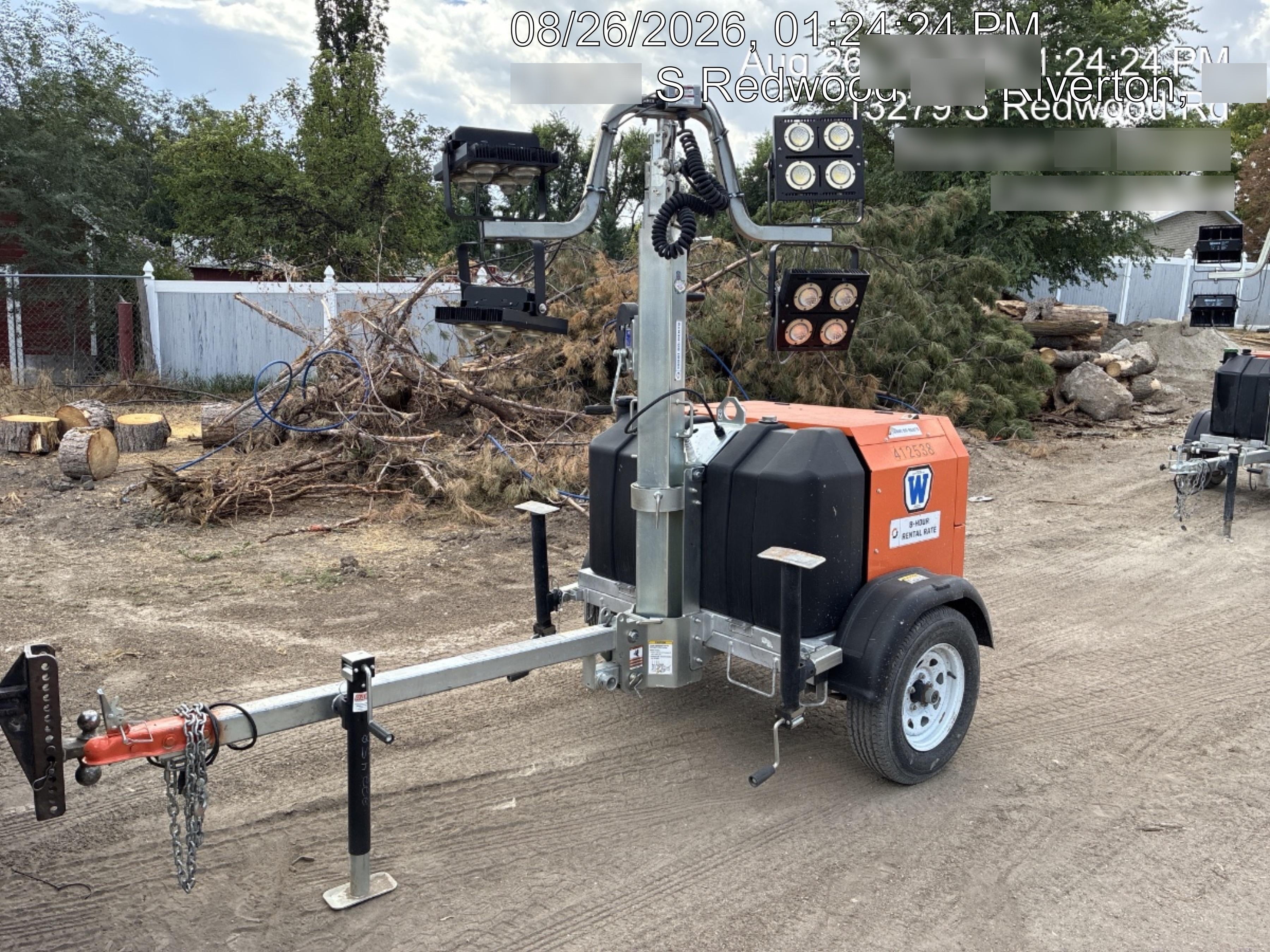 2024 Wanco WLTT-4MM4K Diesel, Deep Sea Controller, Shore Power Plug, Auto Start, (4) 350W LED Floodlights, 4kW Generator, 60 Gal Fuel Tank, 2" Ball, T3