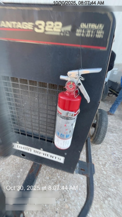 2019 Lincoln Electric Vantage 322 Welder Ready-Pak 3, Two wheel trailer, Fender and Light kit, Cable Rack