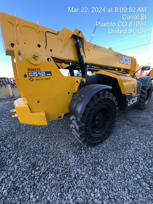 2024 JCB 512-56 74Hp Dsl, Cab/Heat/Air, FF Tires, LED WL, Bcn, L Hook, T3 + Access Control
