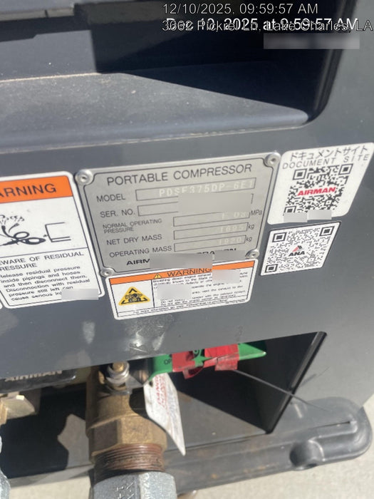 2025 AIRMAN PDSF375DP-6E1