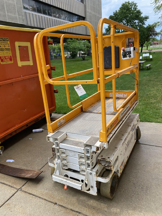 Custom Equipment HB-1430 Hy-Brid Scissor Lift
Platform capacity up to 670 lbs
Working height up to 20 ft
Weighs under 1,700 lbs
Non-marking wheels