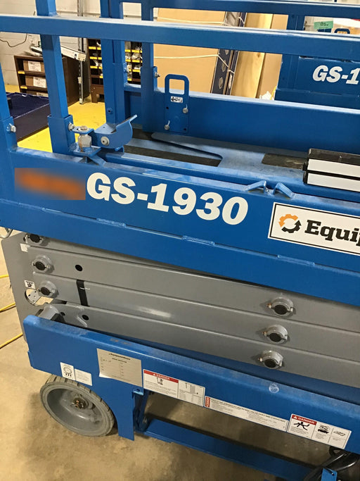 2019 Genie GS-1930 Fixed Rails with Chain Entry