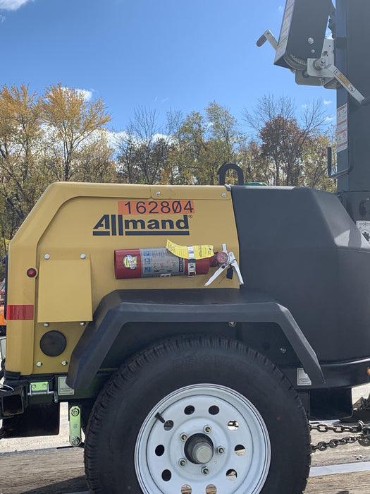 2021 Allmand NLV3GR (4) LED Light Fixture 350W, 23' Vertical Mast, 3kW Prime, Towable, Deep Sea L401, Leveling Jacks, Yanmar T4F 5.8hp