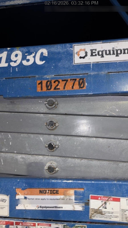 2020 Genie GS-1930 Standard Machine