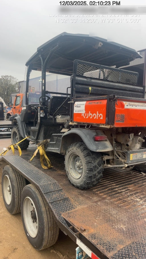 2021 Kubota RTV-X1140W-H Plastic Canopy, Windshield Acrylic Clear, LED Strobe Light, Wire Harness Kit, Back up Alarm