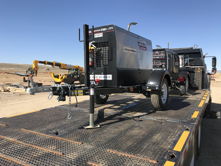 2019 Lincoln Electric Vantage 322 Welder Ready-Pak 3, Two wheel trailer, Fender and Light kit, Cable Rack