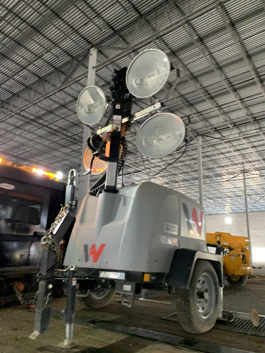 2021 Allmand NLV3GR (4) LED Light Fixture 350W, 23' Vertical Mast, 3kW Prime, Towable, Deep Sea L401, Leveling Jacks, Yanmar T4F 5.8hp