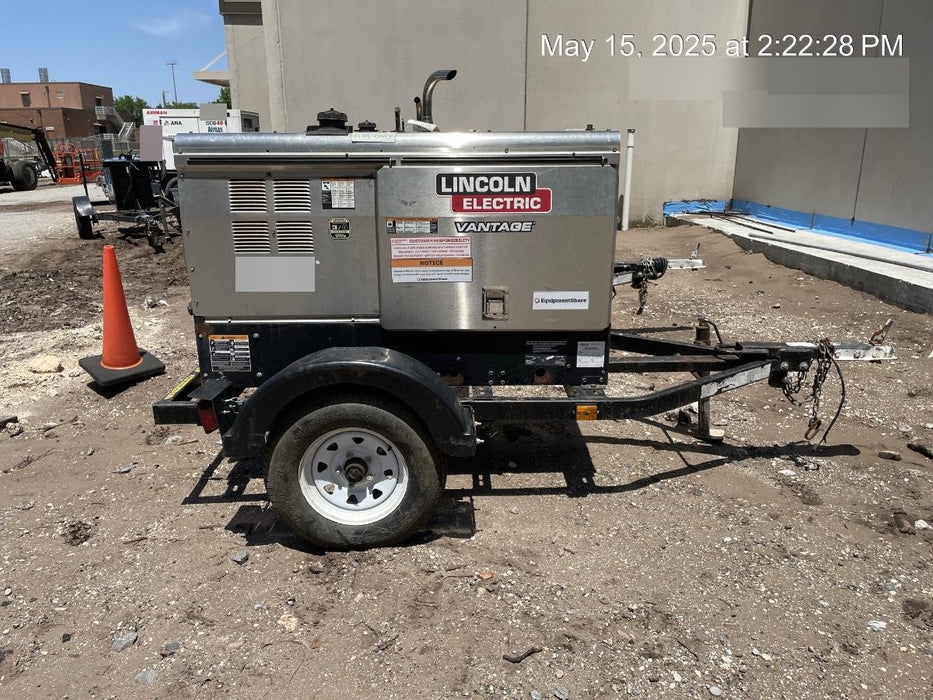 2018 Lincoln Electric Vantage 322 Lincoln Vantage 322 Welder Ready Pak 3 - Vantage 322, Trailer, Fender and light kit, Cable rack