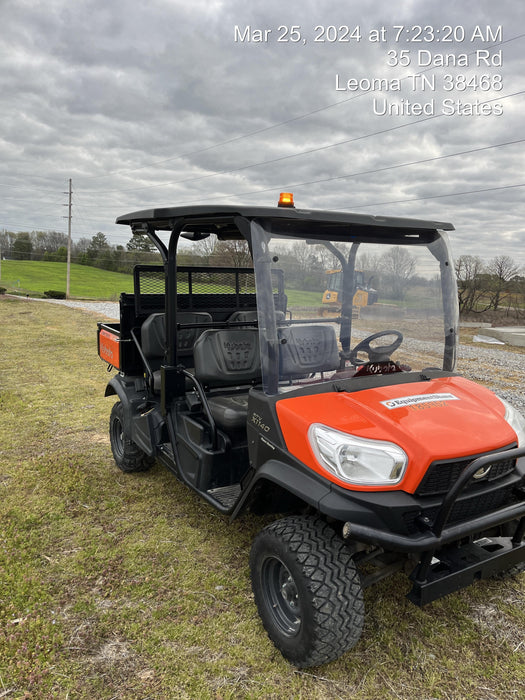 Kubota RTV-X1140W-H Plastic Canopy, Windshield Acrylic Clear, LED Strobe Light, Wire Harness Kit, Back up Alarm