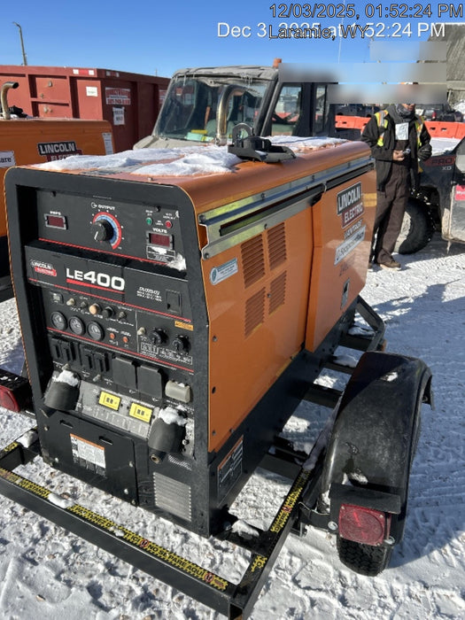 2022 Lincoln Electric LE400 Kubota V1505, Trlr, Cable Rack, Light Kit, ES Decals, T3