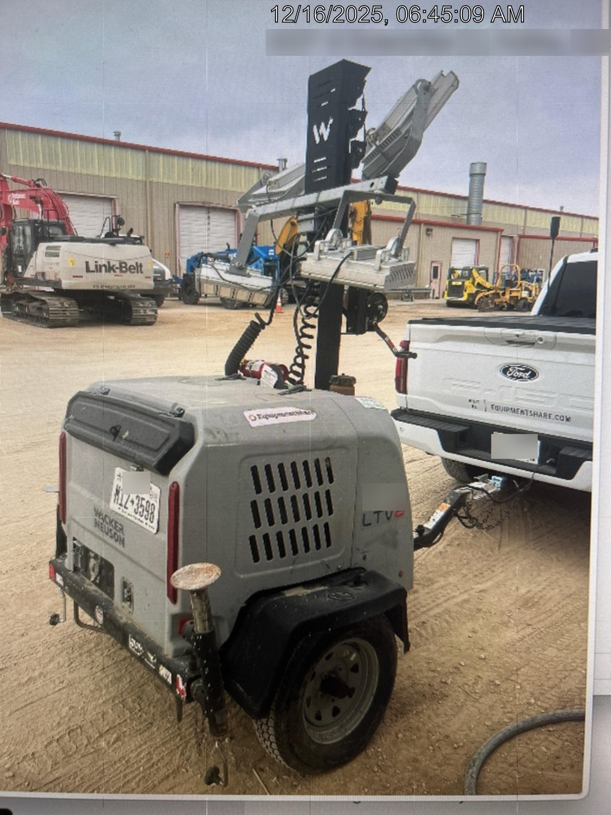 2019 Wacker Neuson LTV6K-LED Standard LED Towable Light Tower w/None