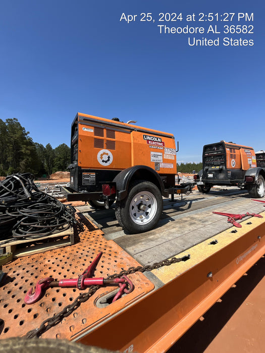 2021 Lincoln Electric Vantage 322 Vantage 322 Ready Pak 3 w/ Decals, ORANGE (includes trailer, cable rack, fender light kit) NO Telematics